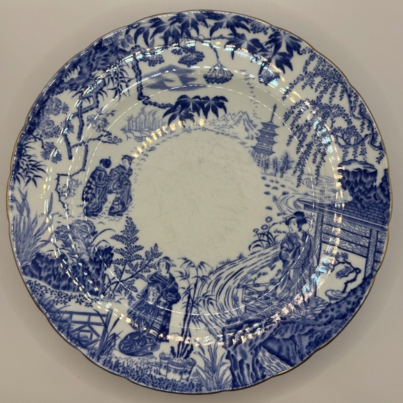 Royal Crown Derby Blue Mikado Dinner Plates Set of 6. - Picture 7 of 13